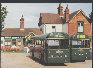 Road Transport Postcard - Kingscote Station, RF672 & RF633 Buses  T935