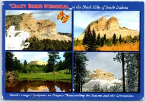 Postcard - Crazy Horse Memorial in the Black Hills of South Dakota