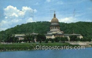 Charleston, West Virginia, WV State Capital USA 1961 postal used 1961