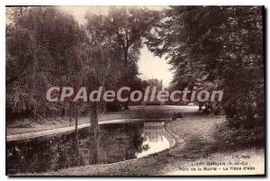 Postcard Old Livry Gargan Park City Hall The Piece of water