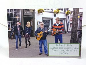 Brian Lund & Richard Williams at The Bell Inn Angel Row Nottingham  Postcard