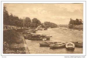 Boats, River Dee & Groves, Chester (Cheshire), England, UK, 1900-1910s