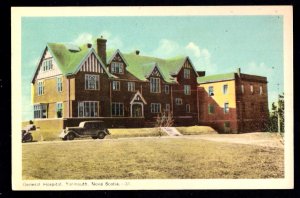 Canada Nova Scotia YARMOUTH General Hospital with old car - PECO WB