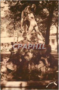 Old Postcard Tarbes HP Fontaine Flood