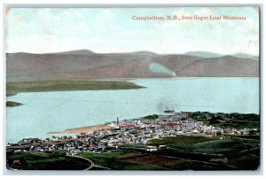 1905 From Sugar Loaf Mountain Campbellton New Brunswick Canada Posted Postcard