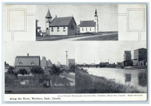 1910 Along The River Weyburn Saskatchewan Canada Posted Antique Postcard