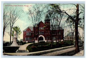 1910 Spaulding High School, Barre Vermont VT Antique Posted Postcard 