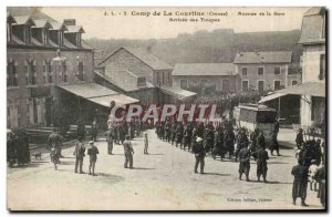 Camp of Courtine - Avenue of the Station - Arrival of Troops - Old Postcard