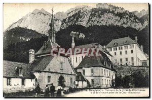 Old Postcard Dauphine Convent of the Grande Chartreuse Viewed Inner Opinion o...