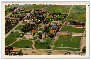 Pocatello Idaho ID Postcard University Of Idaho Southern Branch c1940's Vintage