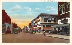 Jonesboro Arkansas Main Street Scene Historic Bldgs Antique Postcard K62046 
