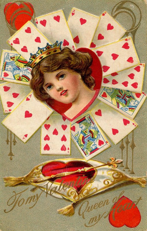 Greeting - Valentine, Queen of Hearts
