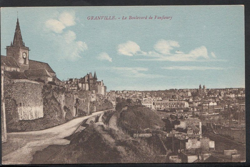 France Postcard - Granville - Le Boulevard De Vanfleury  B446