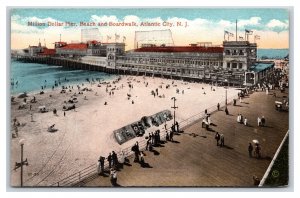 Million Dollar Pier and Boardwalk Atlantic CIty NJ UNP Unused DB Postcard W11