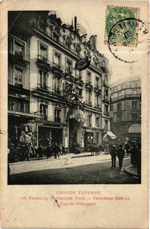 CPA AK PARIS 9e Grande Taverne 26, Fb Montmartre (574307)