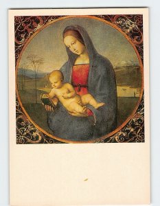 Postcard The Conestabile Madonna by Raphael, The Hermitage, Russia