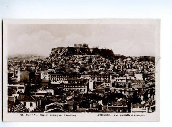 132739 GREECE ATHENES Acropole view Vintage photo postcard