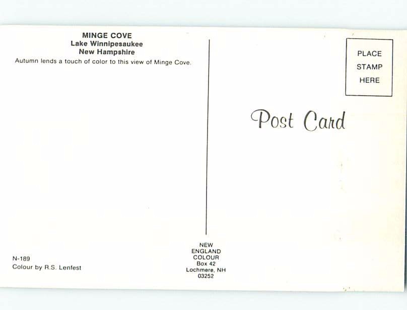 Pre1980 BOAT MARINA AT MINGE COVE Lake Winnipesaukee Laconia NH