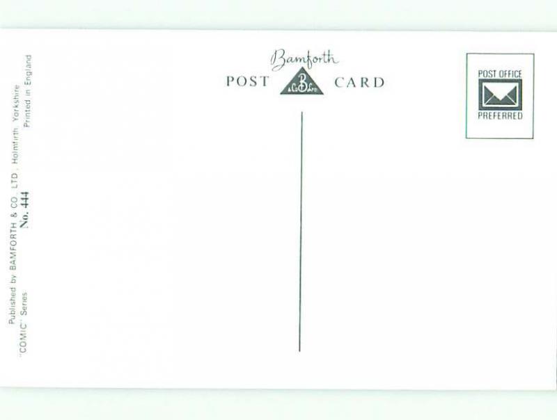 Unused Bamforth comic COUPLE KILLED BY FALLING TREE FROM LUMBERJACK k7970