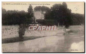 Old Postcard La Ferte sous Jouarre The terraces of the Marne Edge