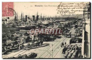 Old Postcard Marseille New Ports