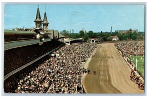 Louisville KY Postcard The Kentucky Derby Sporting Spectacle Churchill Downs