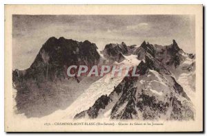 Old Postcard Chamonix Haute Savoie Glacier du Geant and Jorasses