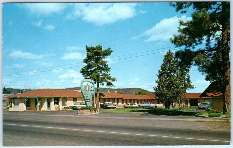 BEND, Oregon  OR   Roadside  RAINBOW MOTEL  1964   Postcard