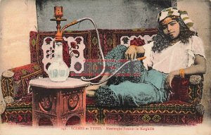 Native Ethnic Costume, Moorish Person Smoking Hookah, Ideale P.S. No 242