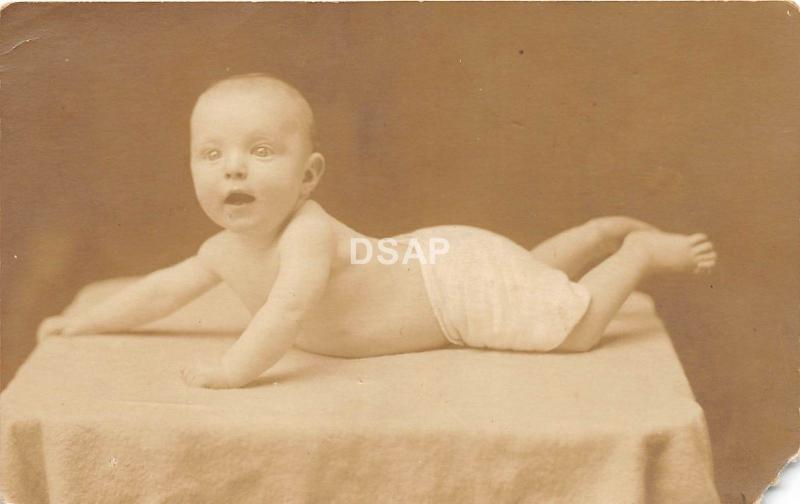 B94/ Fairmont West Virginia WV Real Photo RPPC Postcard c1910 Baby Studio