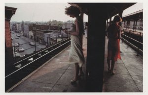 New York Subway Platform Wind Blowing Dresses USA Postcard