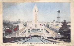 Bird's Eye View of Dreamland Coney Island, NY, USA Amusement Park 1907 