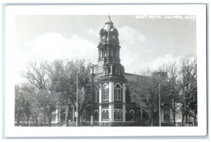c1950's Court House Building Clock Tower Columbus Ohio OH RPPC Photo Postcard