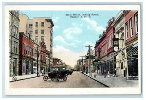 Main Street Looking South Cars National Bank Sumter South Carolina SC Postcard 