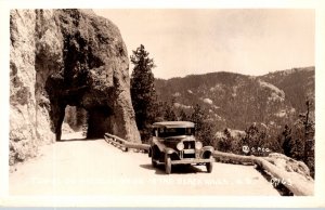 South Dakota Black Hills Tunnel On Needles Drive Real Photo