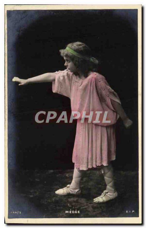 Old Postcard Fun Children Medea