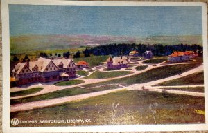 Loomis Sanitorium, Liberty NY  O & W RR Postcard