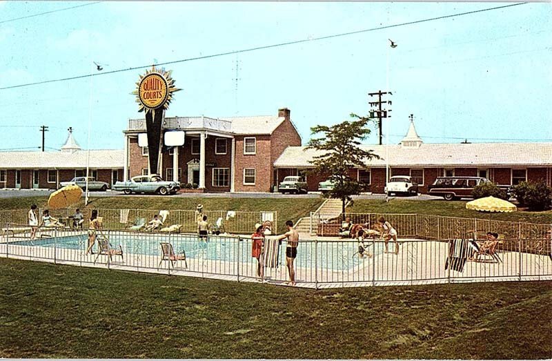 Postcard MOTEL SCENE Hagerstown Maryland MD AJ0168