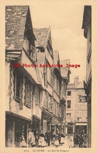 France, Quimper, La Rue St Francois, Villard Collection No 6614