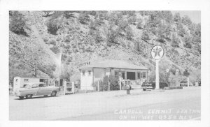 CARROLL SUMMIT STATION HI-WAY US 50 NEVADA TEXACO GAS STA. POSTCARD (c. 1940s)