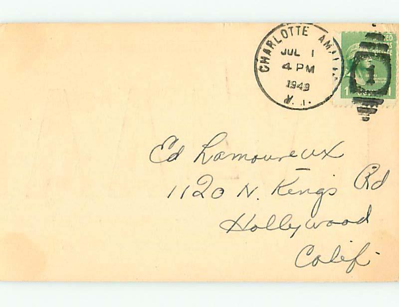 1949 Vintage Qsl Ham Radio Card Usvi - Us Virgin Islands t1901