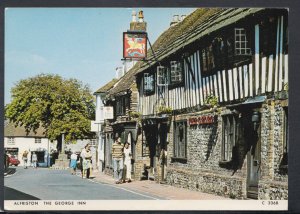 Sussex Postcard - Alfriston - The George Inn    T5391