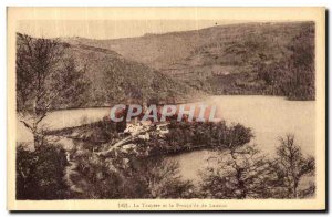 Old Postcard The Truyere and the peninsula island Laussac