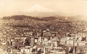 Mt Hood from Portland real photo - Portland, Oregon OR