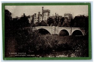 c1910 Scene at Lismore Castle Waterford Ireland Antique Unposted Postcard