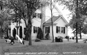 H38/ Green Lake Wisconsin RPPC Postcard c40s Childrens Home Baptist Assembly