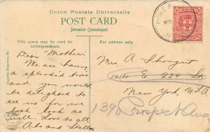 1912 Postmark On #49. Washing Day. Port Antonio, Jamaica Postcard