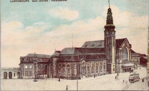 Luxembourg Gare Centrale Hauptbahnhof Unused Postcard H26