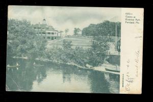 1906 UDB Printed Photo Postcard Casino at Riverside Park Portland ME B2901