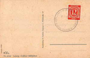 L051 Germany Leipzig Gohliser Schloesschen vintage postcard